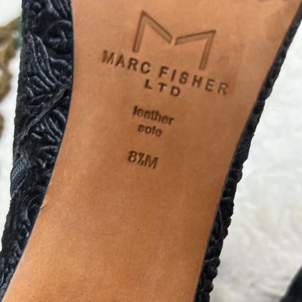 Marc Fisher Paisley Gray Velour Booties